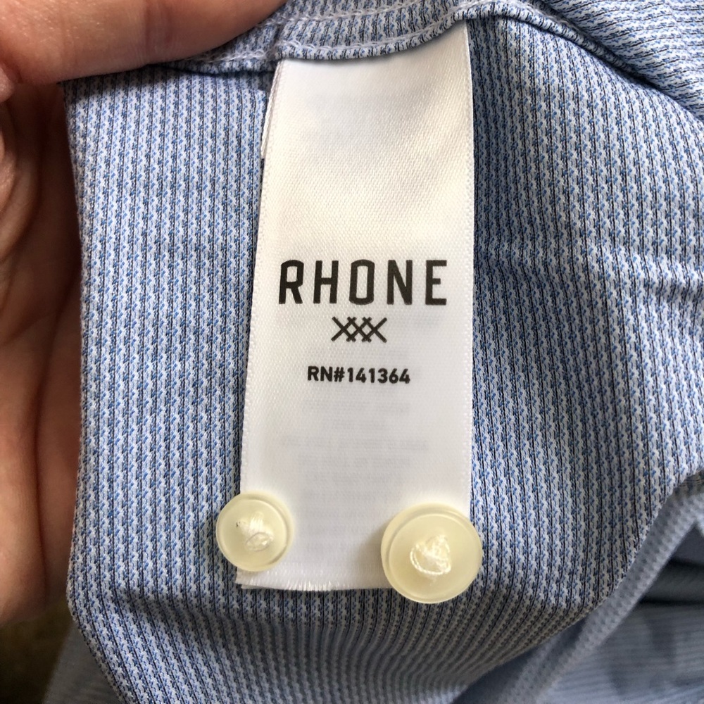 RHONE Commuter Tech Stretch Button Down Shirt Blu… - image 7